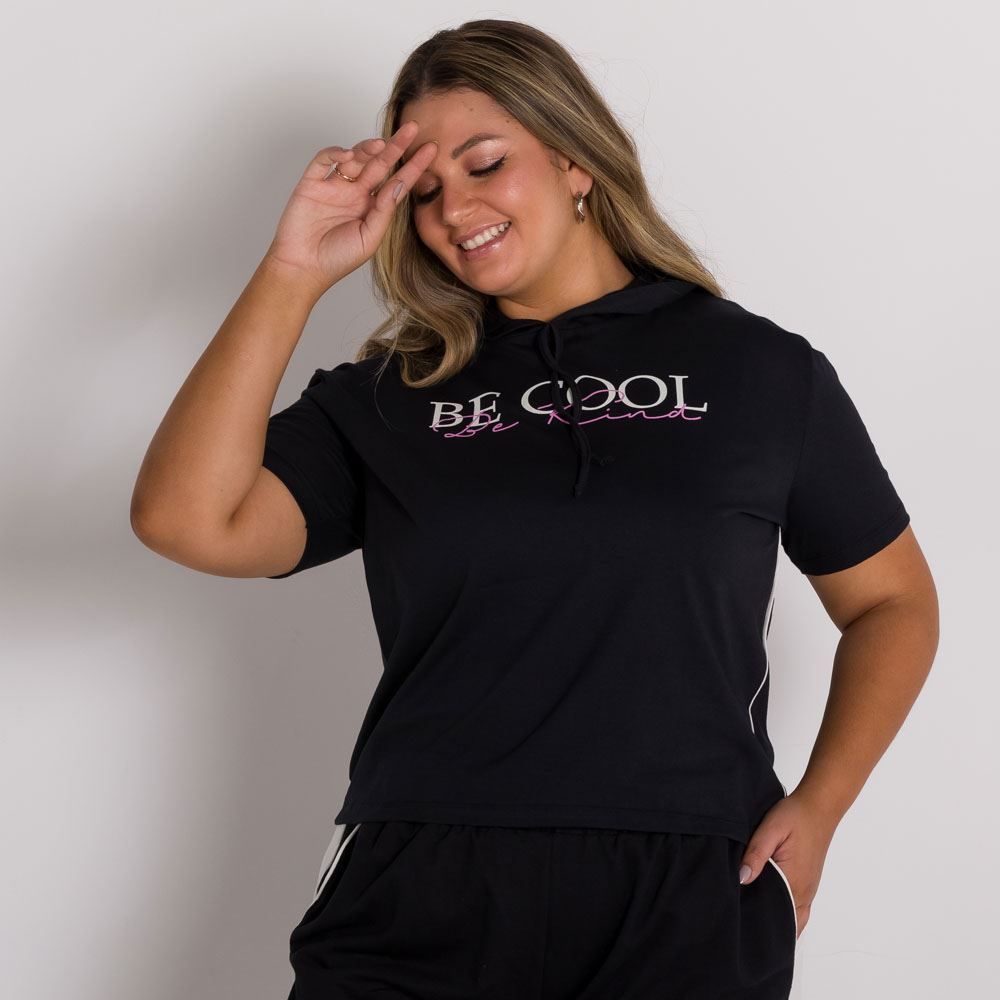 Blusa Plus Size com Capuz Patricia Foster Mais