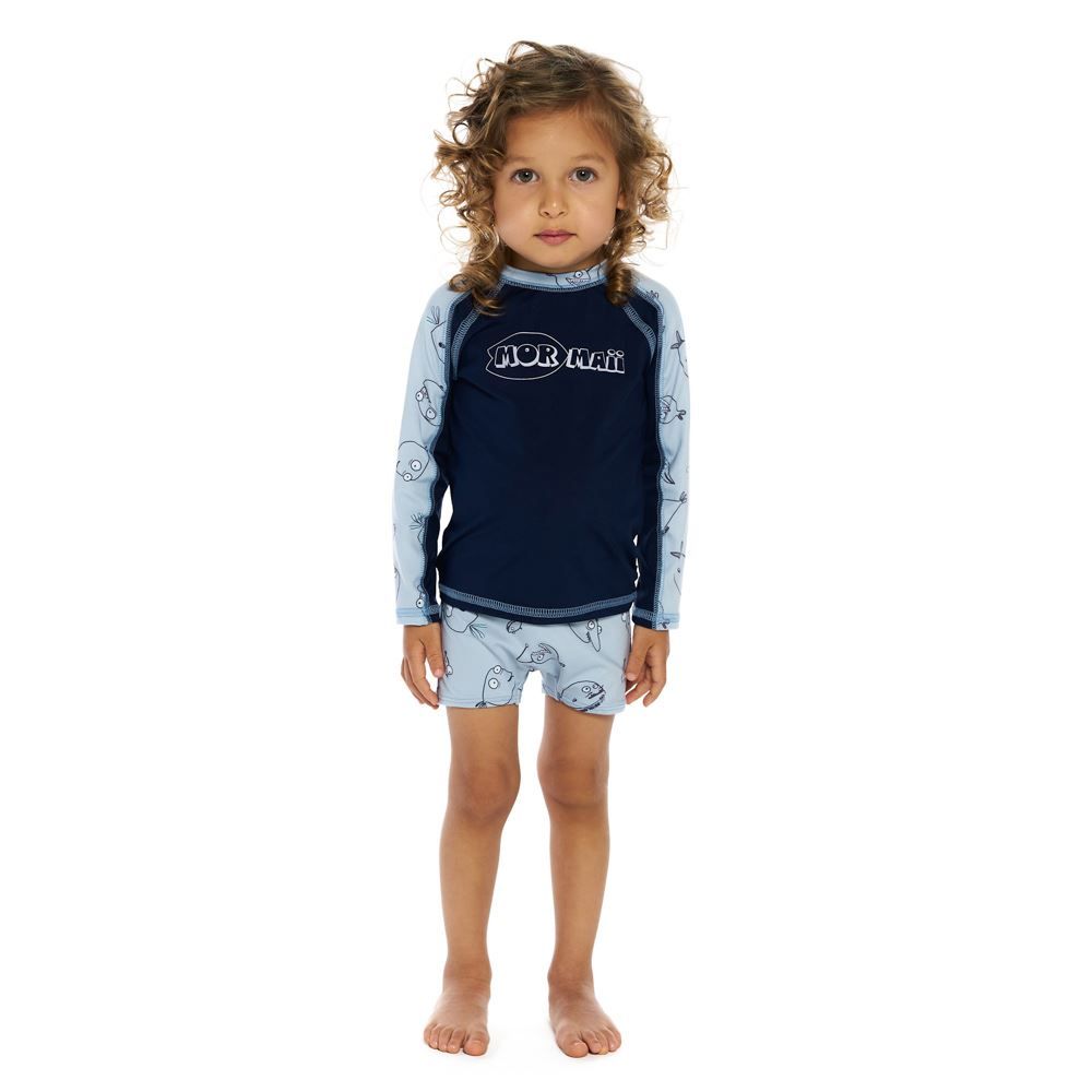 Blusa Solar 1 a 3 Anos Proteção UV Bicolor Mormaii