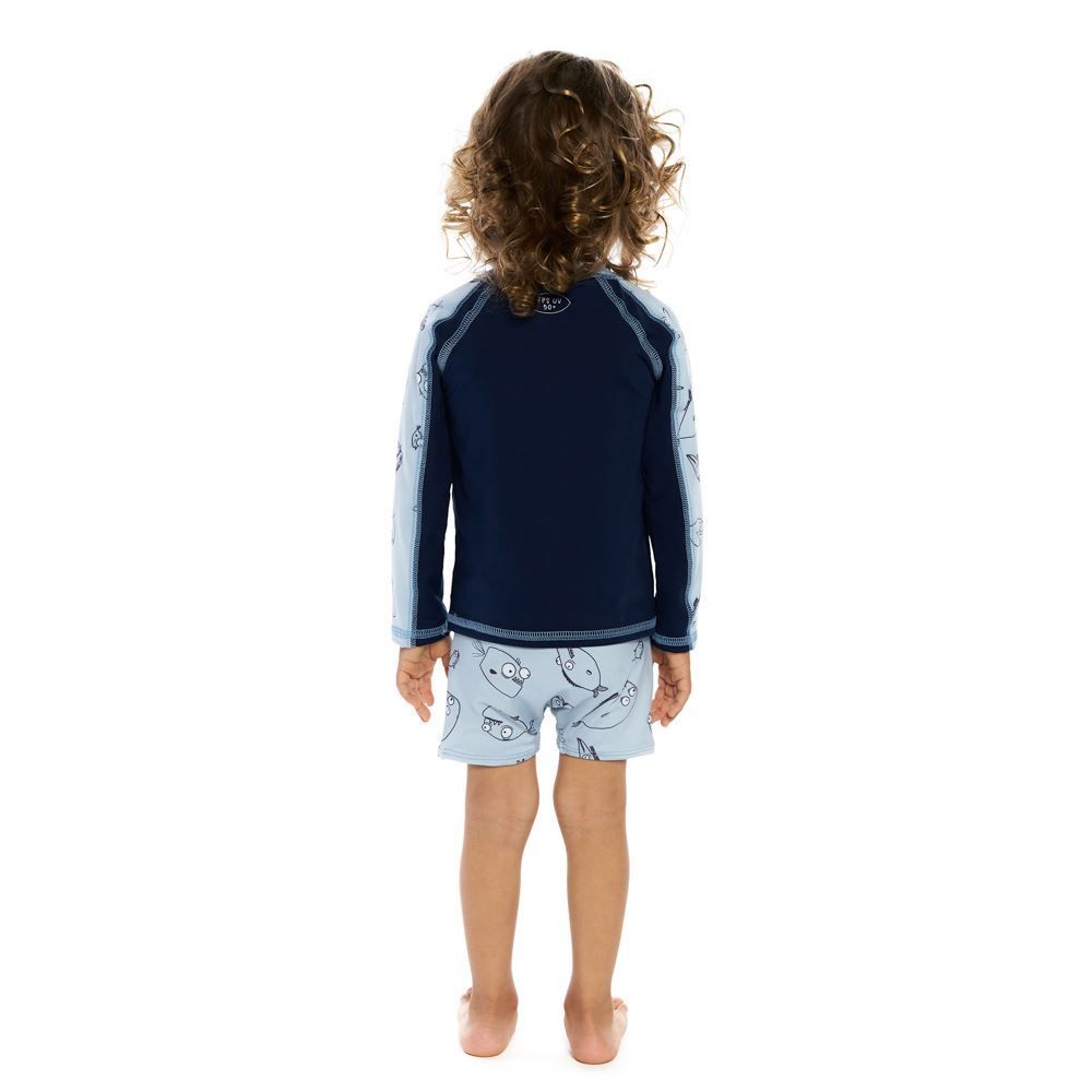 Blusa Solar 1 a 3 Anos Proteção UV Bicolor Mormaii