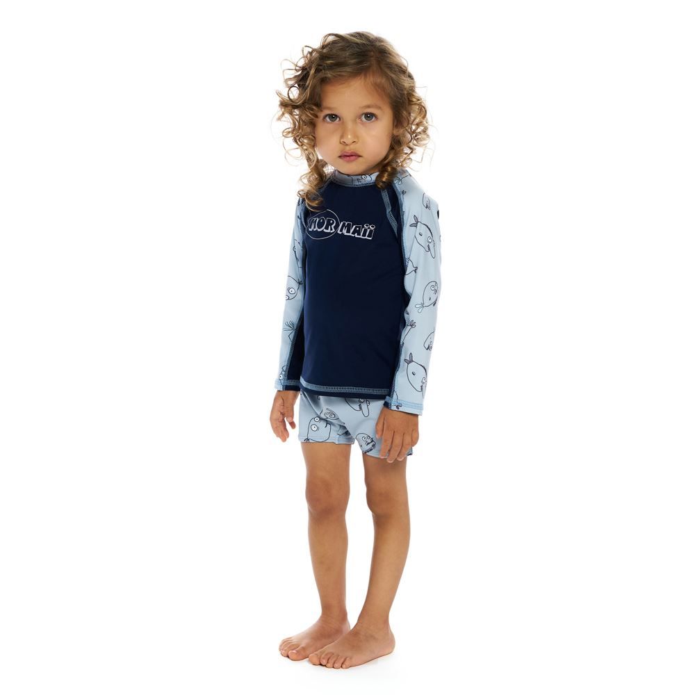 Blusa Solar 1 a 3 Anos Proteção UV Bicolor Mormaii