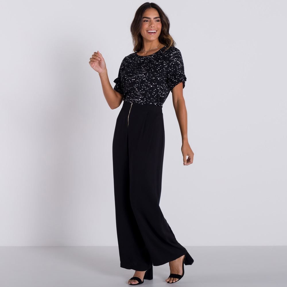 Blusa Tricoline com Respingos Patrícia Foster