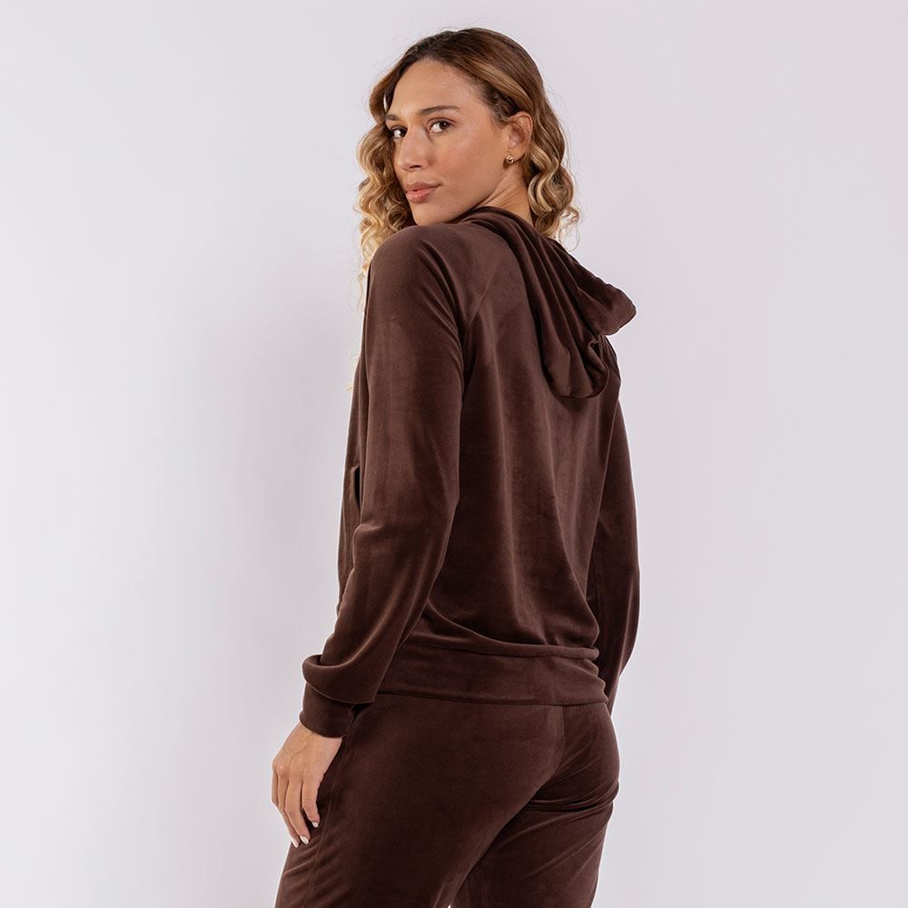 Blusão Feminino Esportivo Em Plush Com Capuz Scream