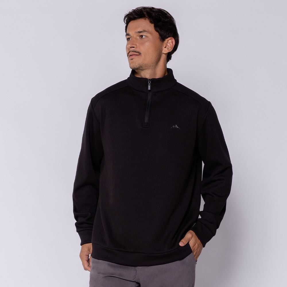 Blusão Masculino Gola Alta Com Zíper Marc Alain