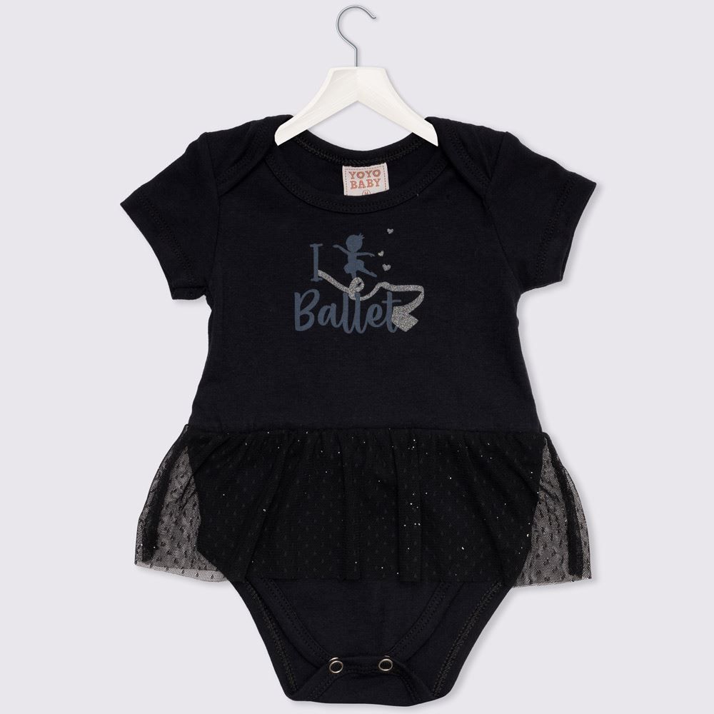 Body de Bebê Ballet com Tule Yoyo Baby