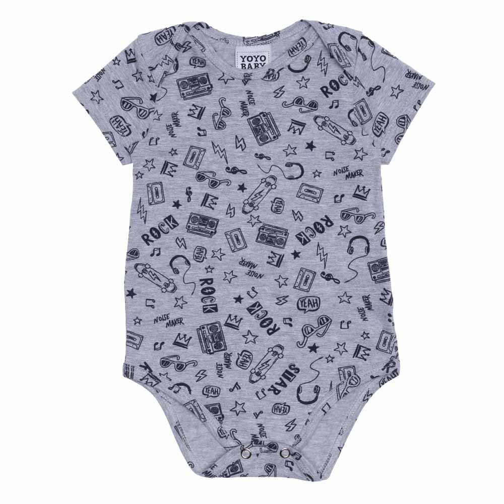 Body de Bebê com Figuras Sortidas Yoyo Baby
