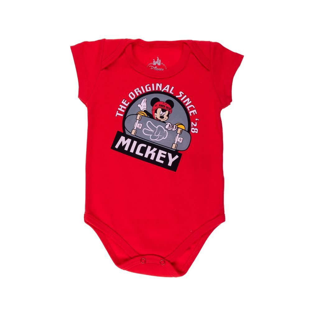 Body de Bebê Mickey Skatista Disney