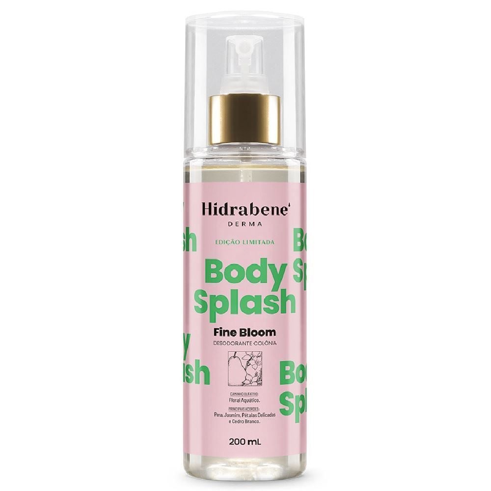 Body Splash Fine Bloom 200Ml Hidrabene