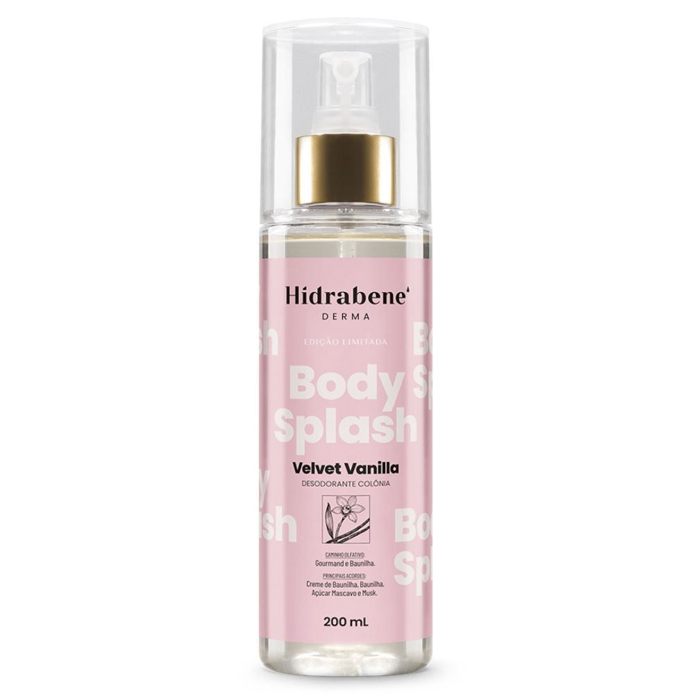 Body Splash Velvet Vanilla 200Ml Hidrabene