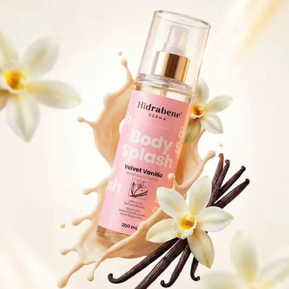Body Splash Velvet Vanilla 200Ml Hidrabene