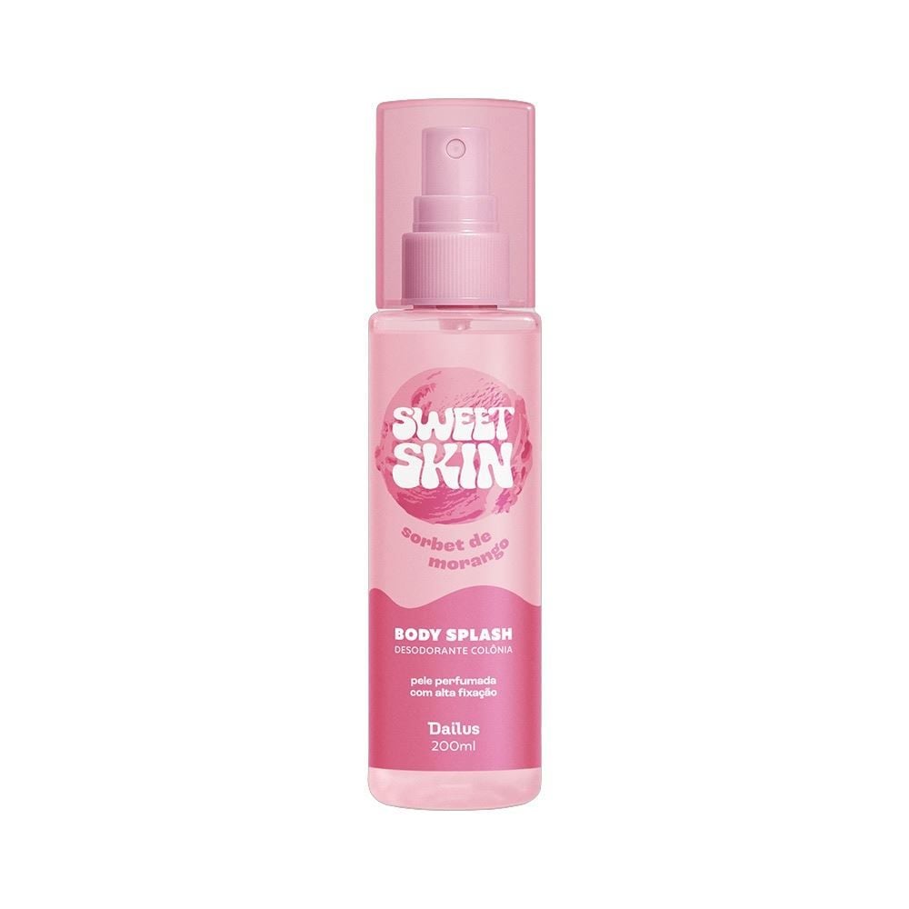 Body Spray Dailus Sweet Skin 200Ml - Sorbet de Morango