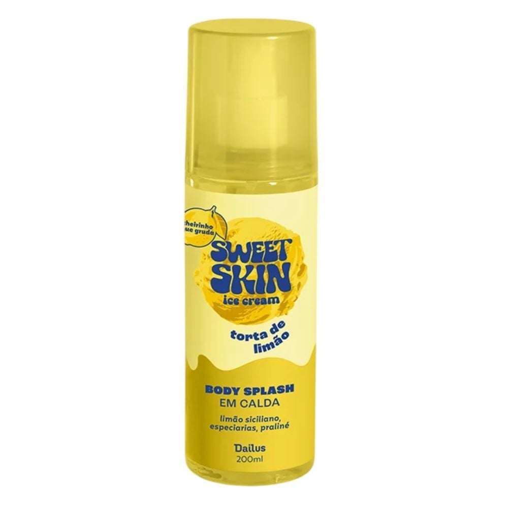Body Splash Dailus Sweet Skin 200Ml - Torta de Limao