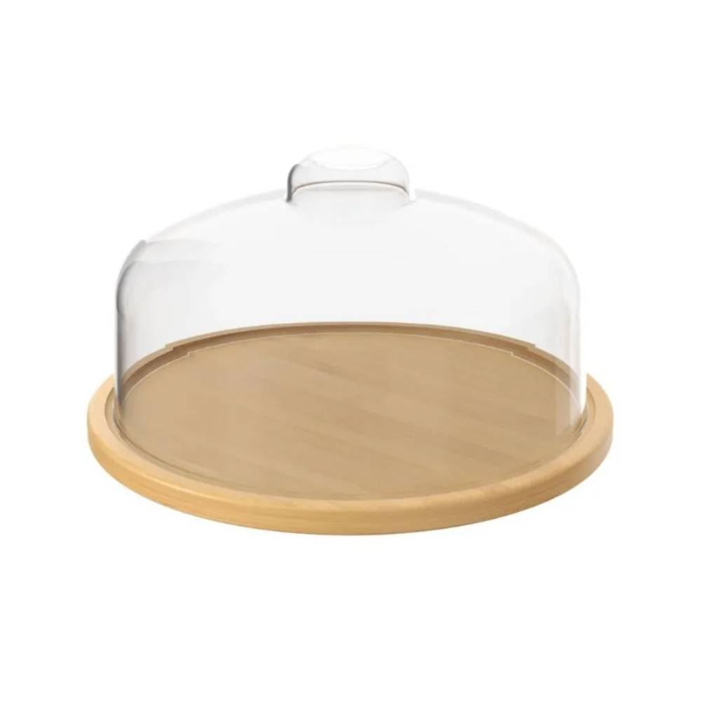 Boleira em Bambu com Cúpula Brisa 26,5Cm Coza
