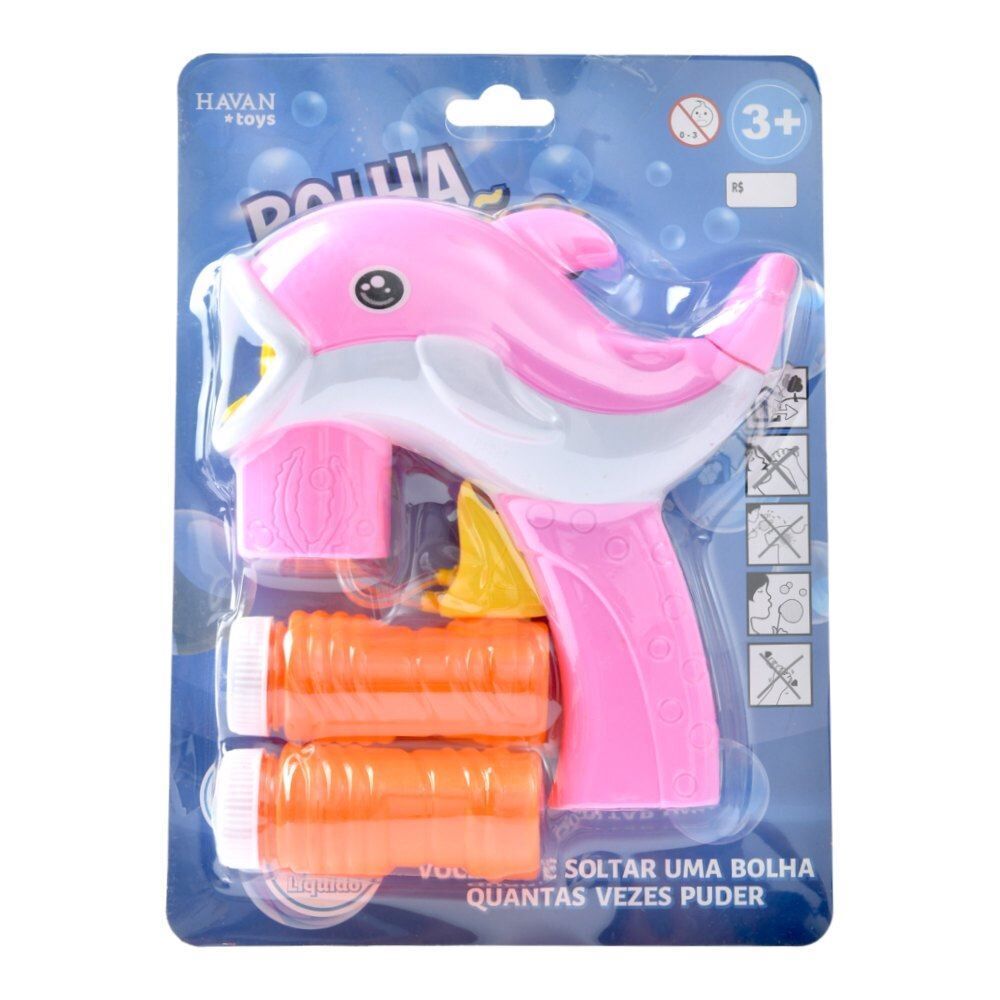 Bolha de Sabão Golfinho Rosa Havan Toys - HBR0414