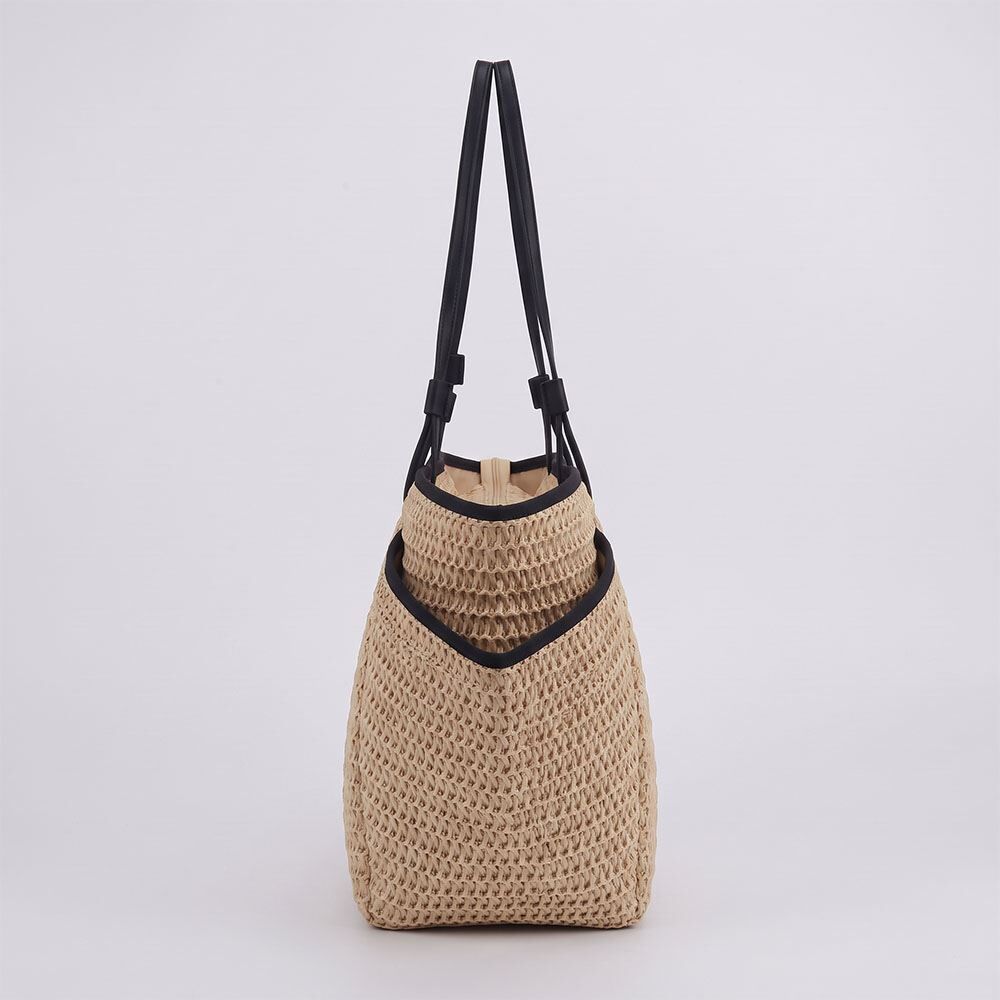 Bolsa de Praia Tote Bag Tramada Alice Palucci - NATURAL U