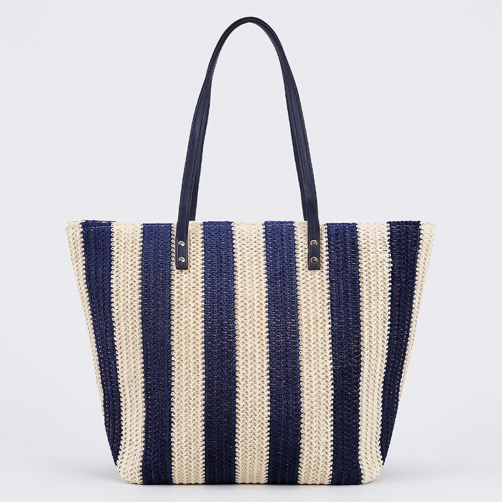 Bolsa de Praia Tote Bag Listrada Alice Palucci - Bege