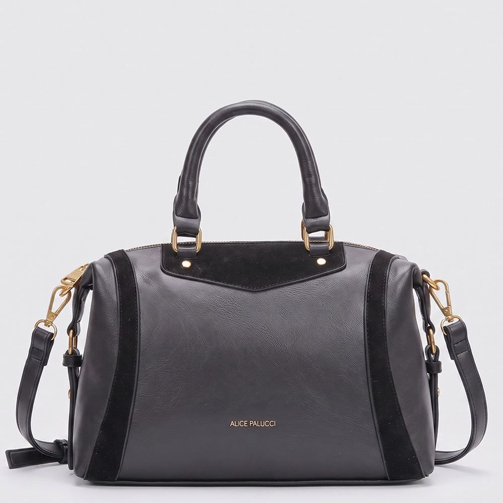 Bolsa Feminina Baú Alice Palucci - PRETO U
