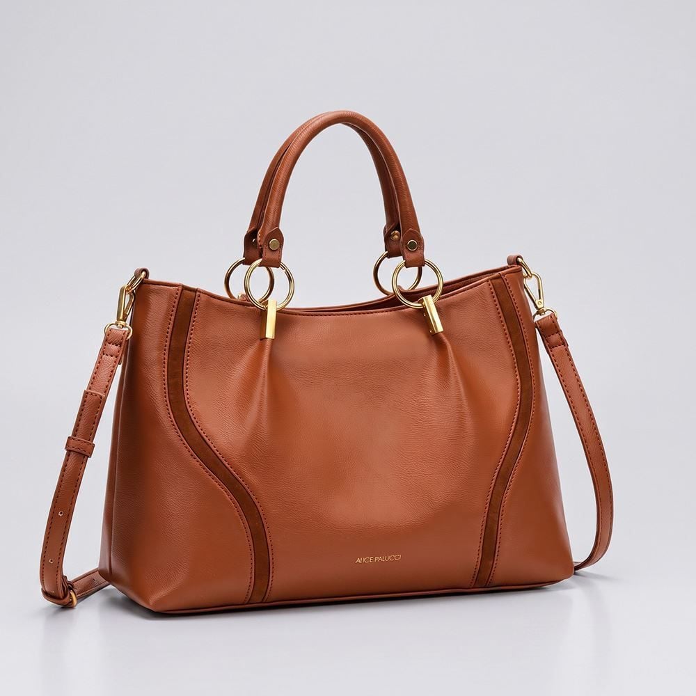 Bolsa Feminina Tiracolo Alice Palucci - CARAMELO U