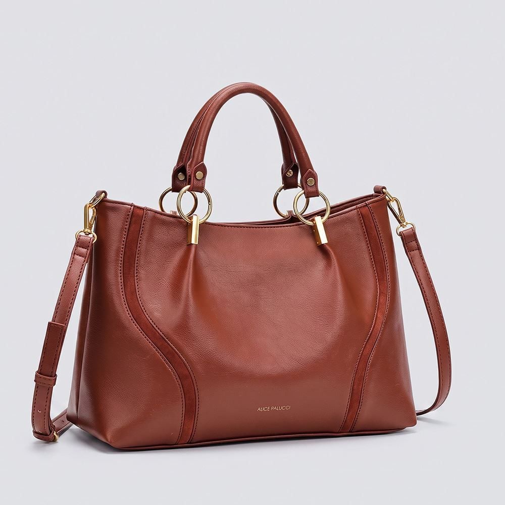 Bolsa Feminina Tiracolo Alice Palucci - MARROM U
