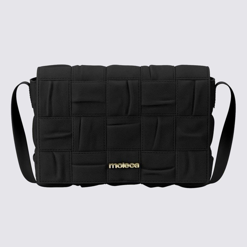 Bolsa Feminina Transversal Média Moleca - Preto
