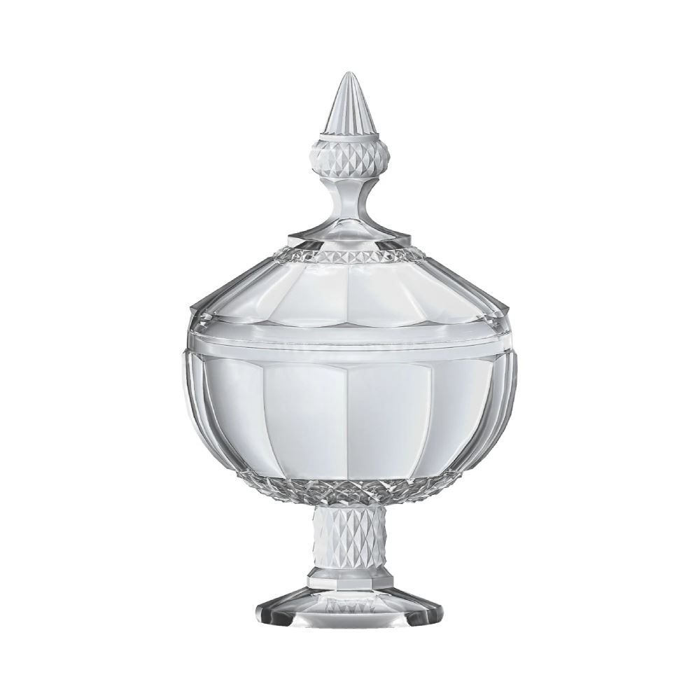 Bomboniere com Pé Splendor L' Hermitage 21Cm - Transparente