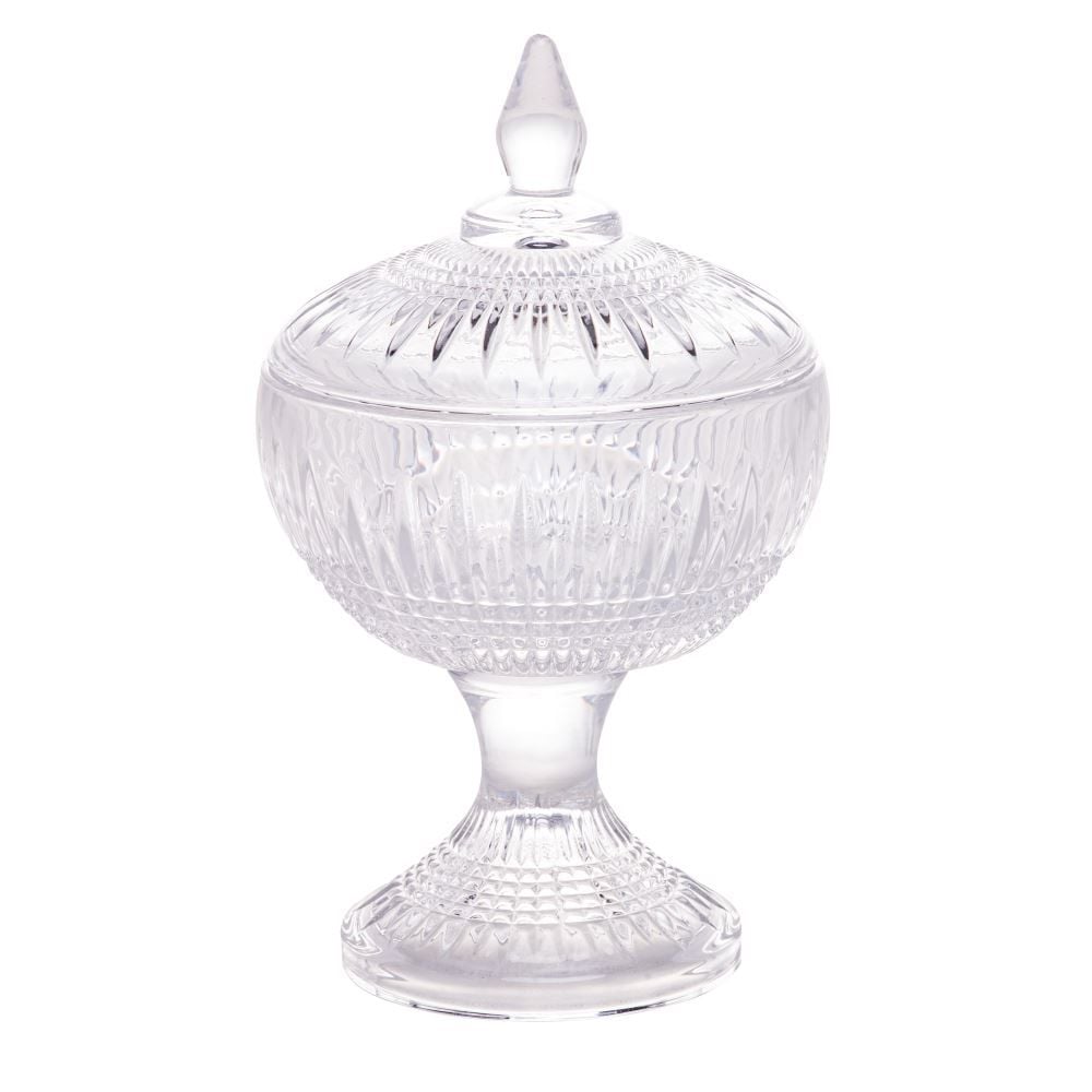 Bomboniere Cristal Com Pé Queen - Wolff