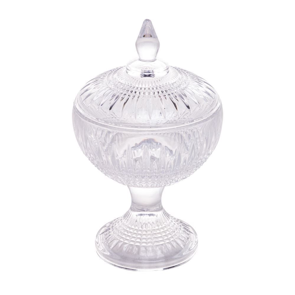 Bomboniere Cristal Com Pé Queen - Wolff