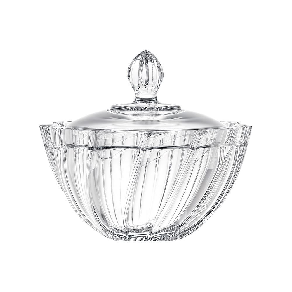 Bomboniere De Vidro Twist 370Ml Em Casa Tem Glass - Inga