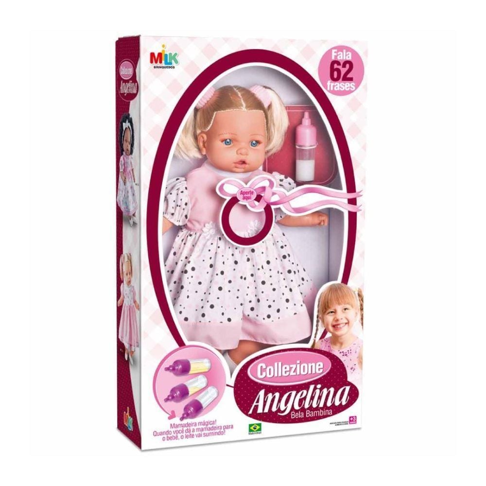 Boneca Angelina 62 Frases Milk Brinquedos - 211