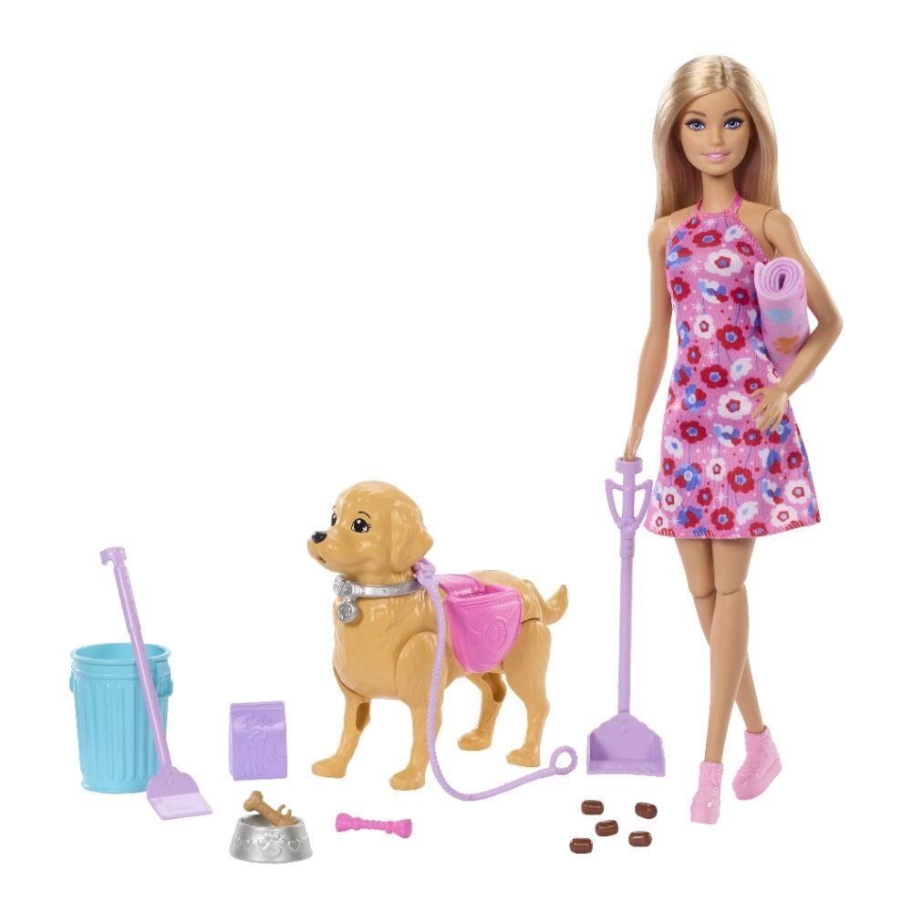 Boneca Barbie Passeio com Cachorrinho Walk & Potty Pup Mattel