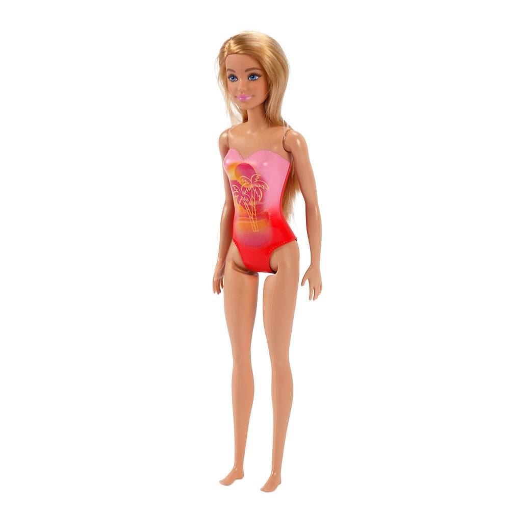 Boneca Barbie Praia Básica Mattel - Sortido