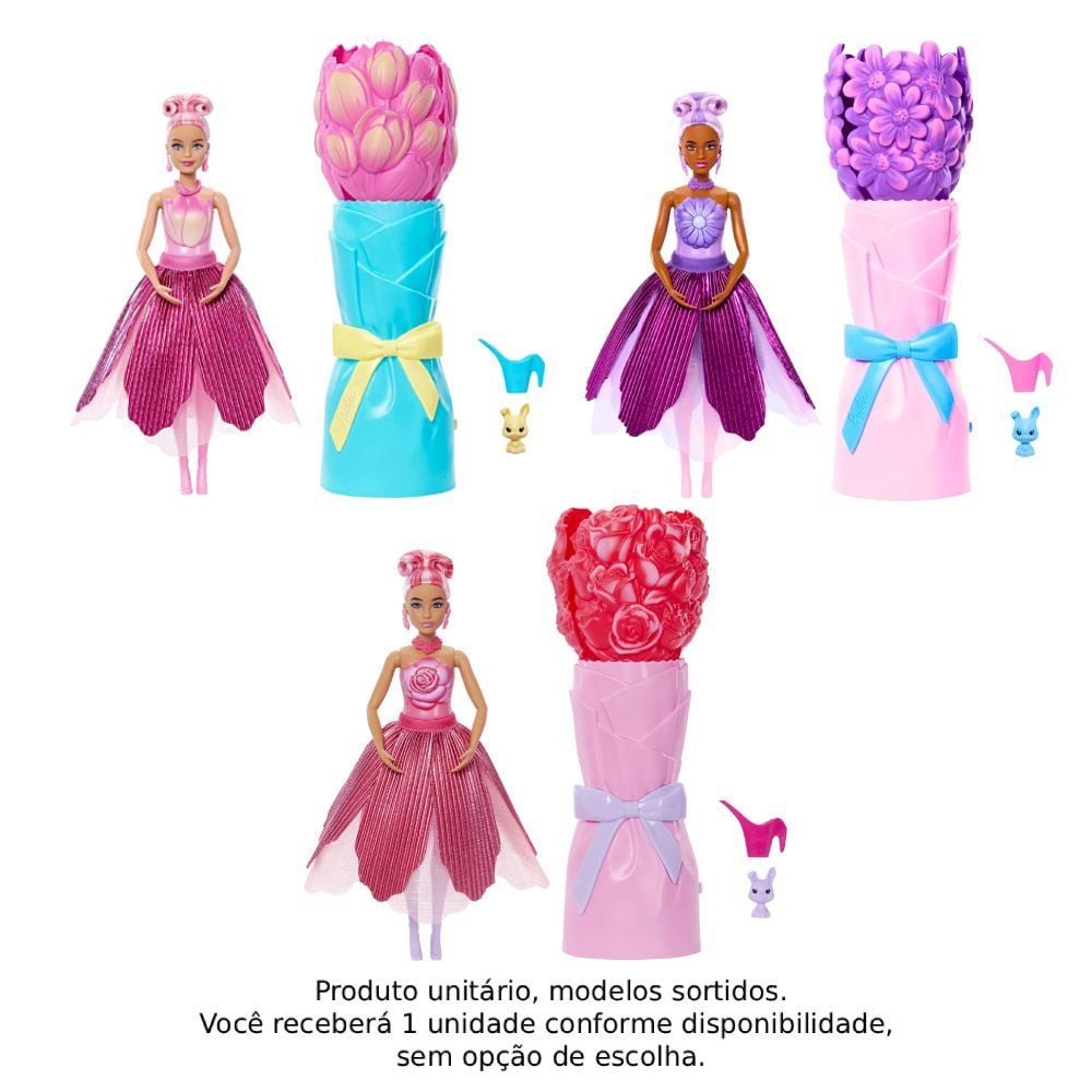 Boneca Barbie Reveal Flores Surpresa Mattel - Sortido
