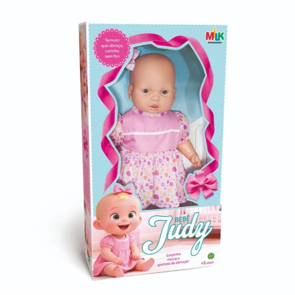 Boneca Bebê Judy Milk Brinquedos