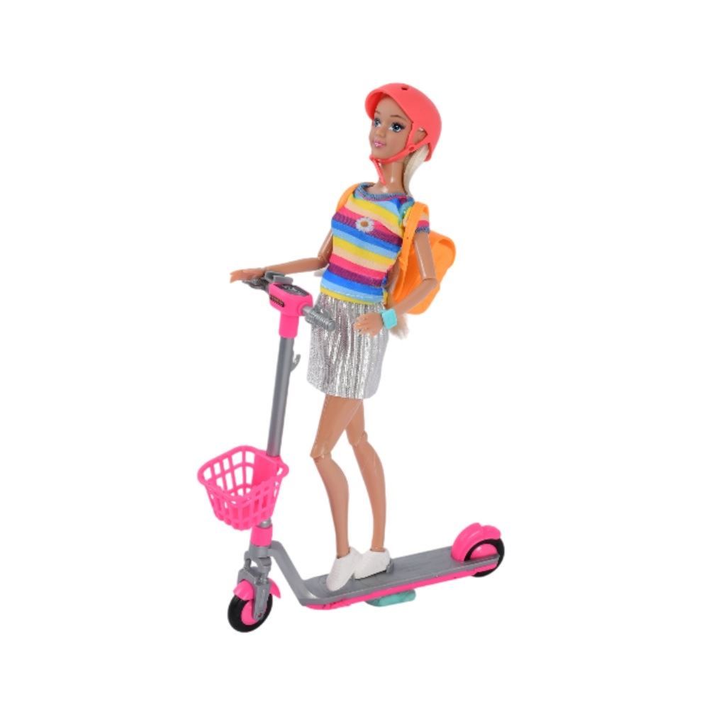 Boneca Helena com Patinete e Acessórios Havan Toys - HBR0662