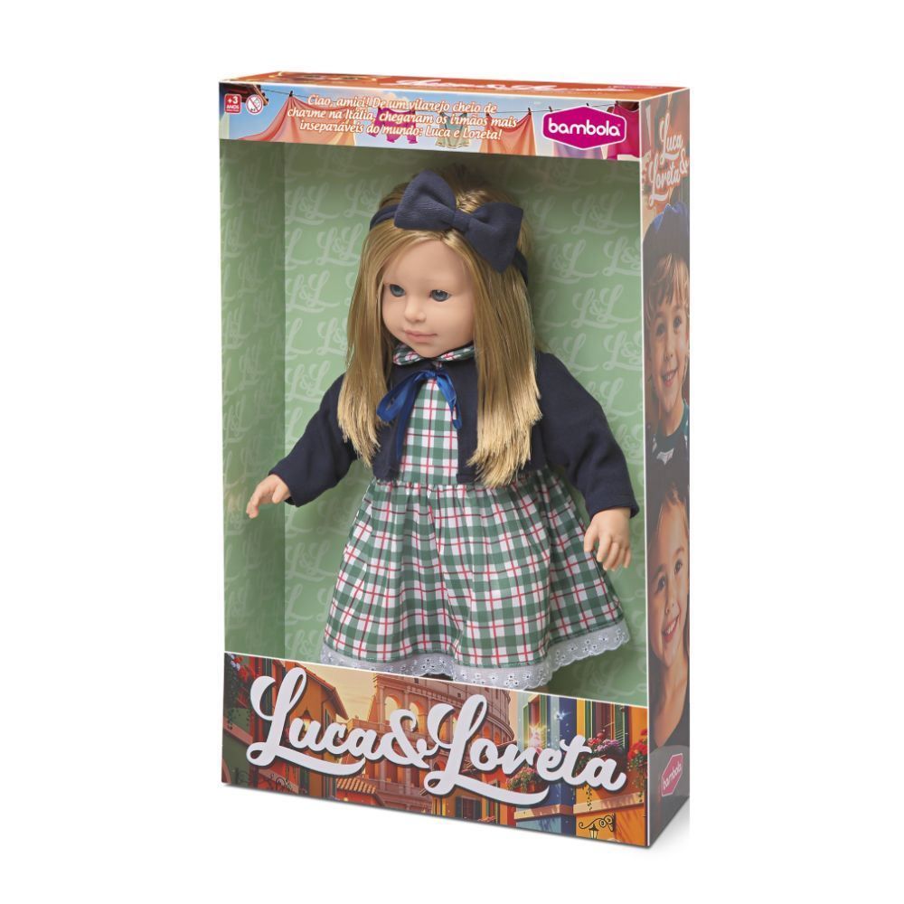Boneca Loreta 58 cm Bambola Brinquedos - 988
