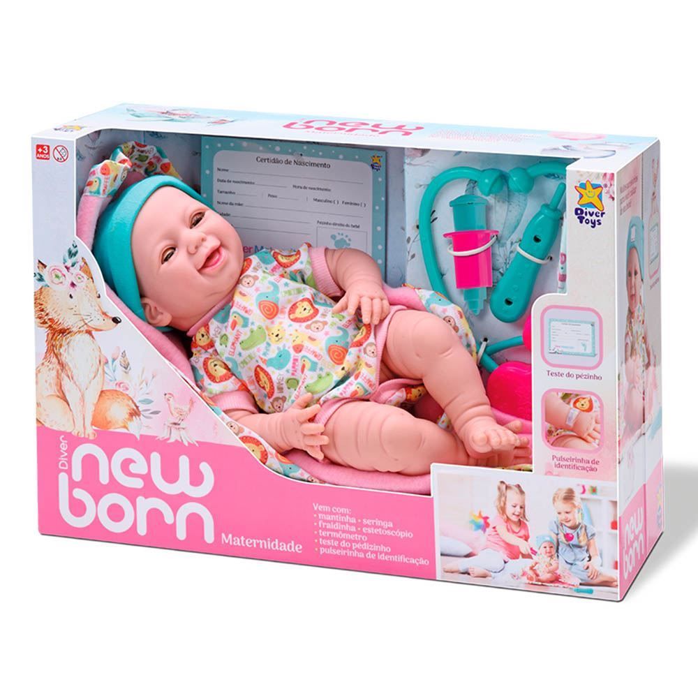 Boneca New Born Maternidade Divertoys - 8081