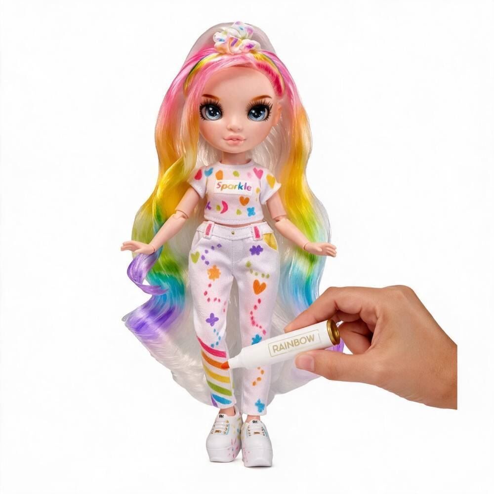 Boneca Rainbow High Color & Create m Brinq - Olhos Azuis 