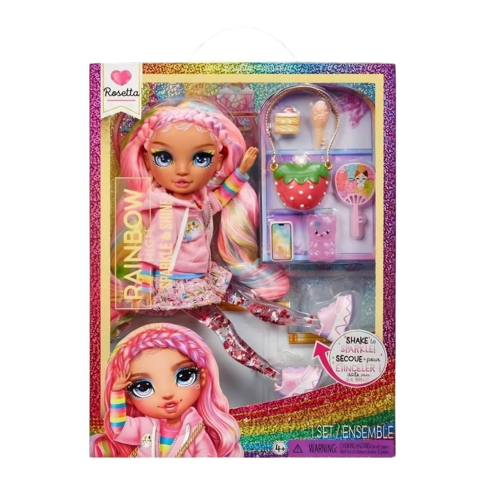 Boneca Rosetta Raibow High Sparkle & Shine Fashion Dolls m Brinq