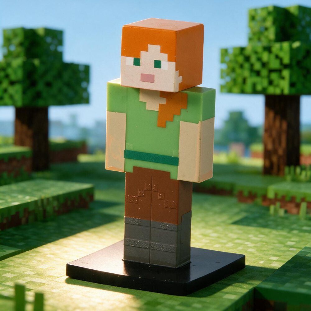 Boneco 3D Minecraft Série 2 Multikids - Sortido