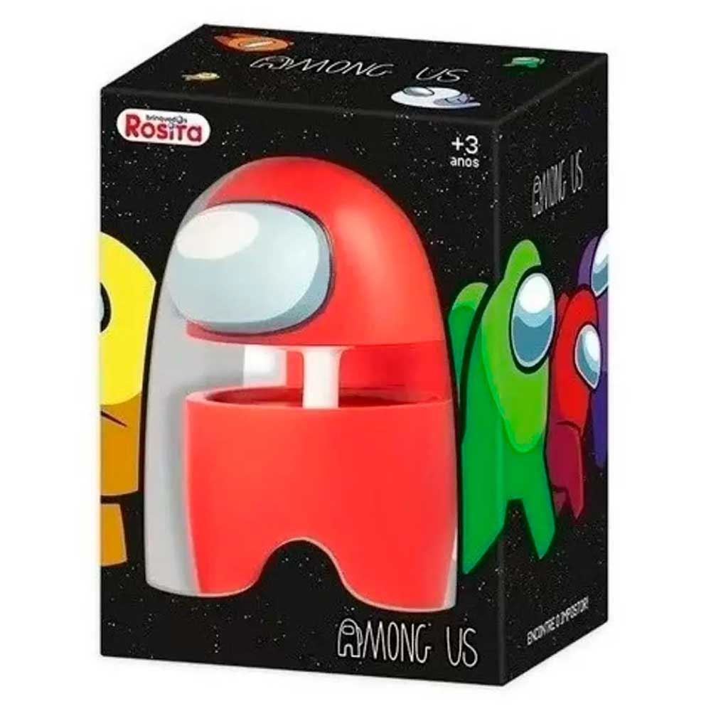 Boneco De Ação Among Us Vermelho 10 Cm Rosita - 1006