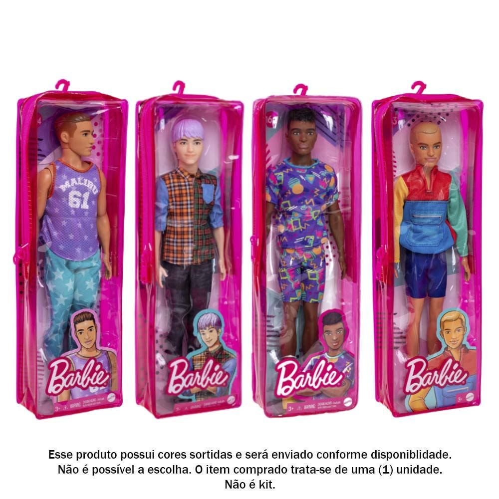 Boneco Ken Fashionista Mattel Sortidos - DWK44