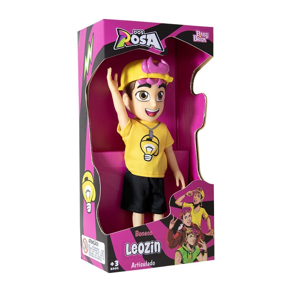Boneco Leozin dos Rosa Novabrink