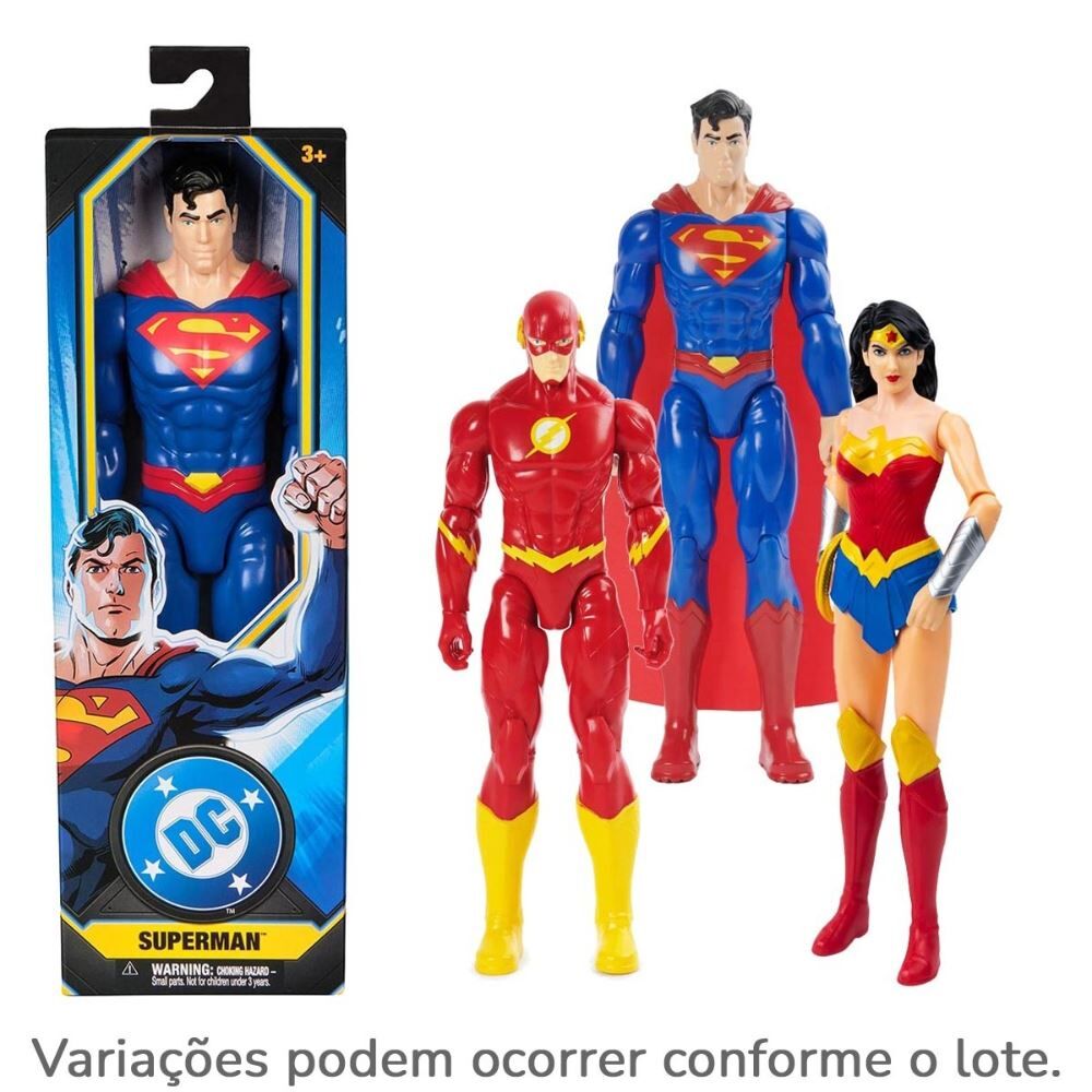 Boneco Liga da Justiça 12" Sortido Dc Sunny Brinquedos - 2193