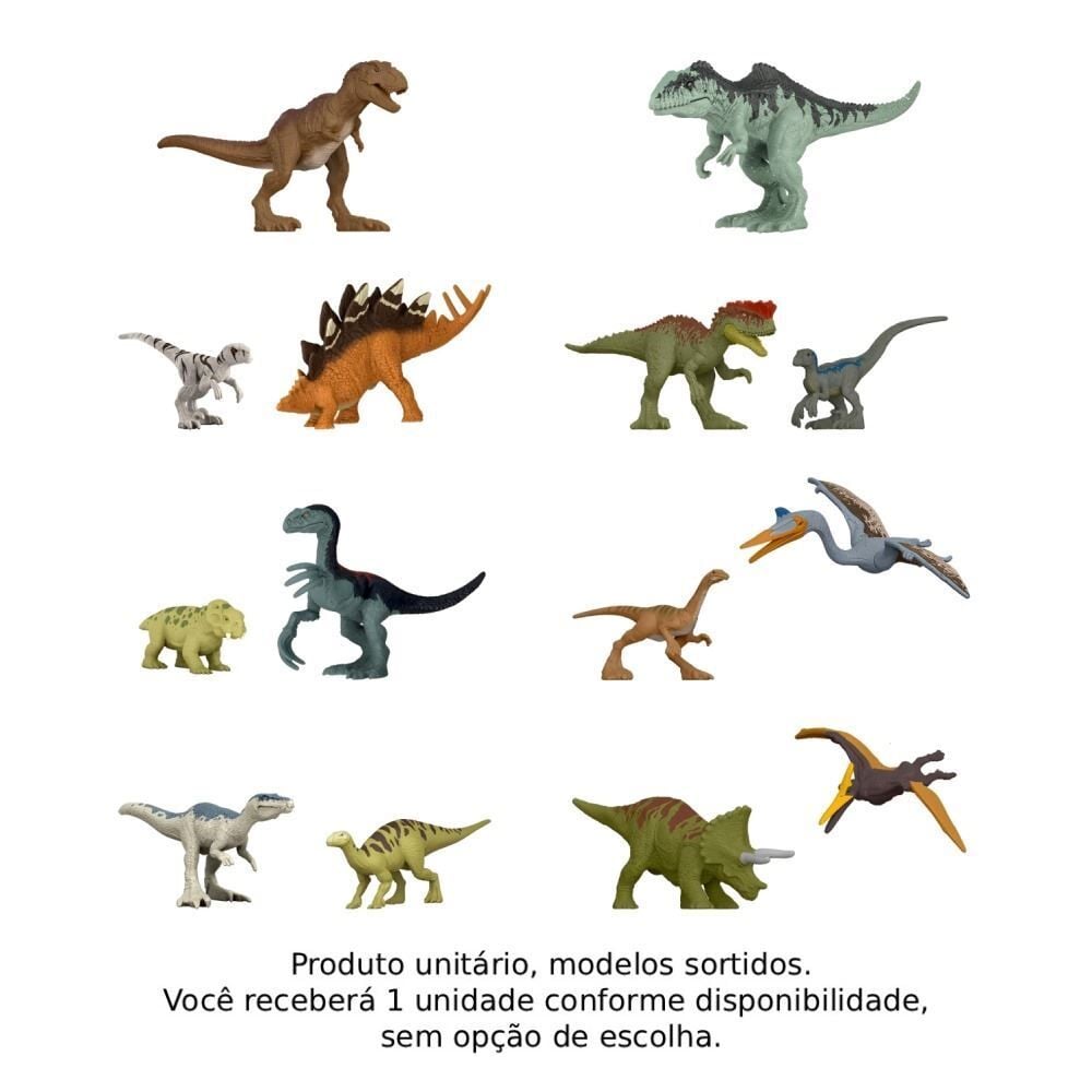 Boneco Mini Dinossauro Jurassic World Mattel - Sortido
