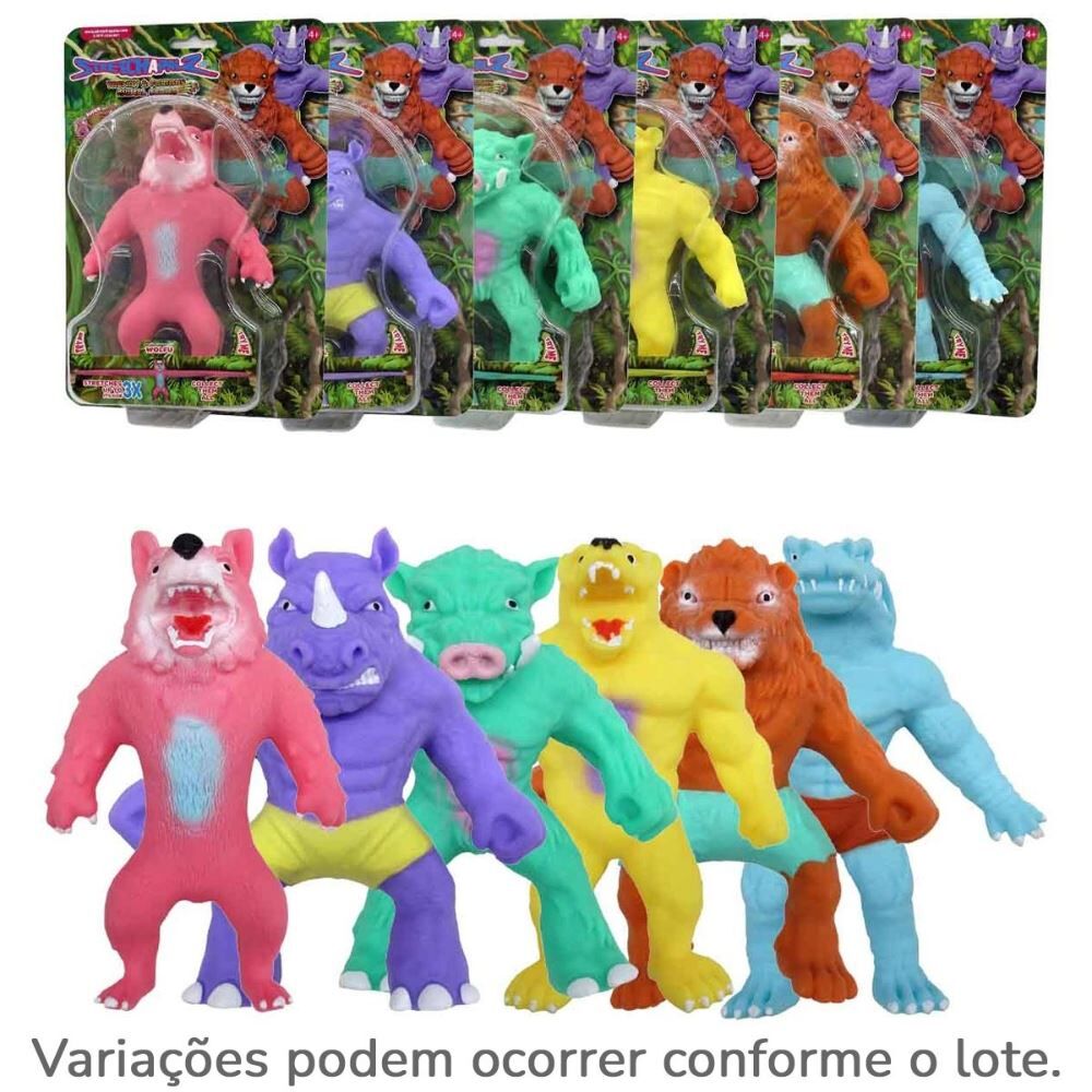 Boneco Puxa e Estica Stretchapalz Animal Series Sunny - Sortido