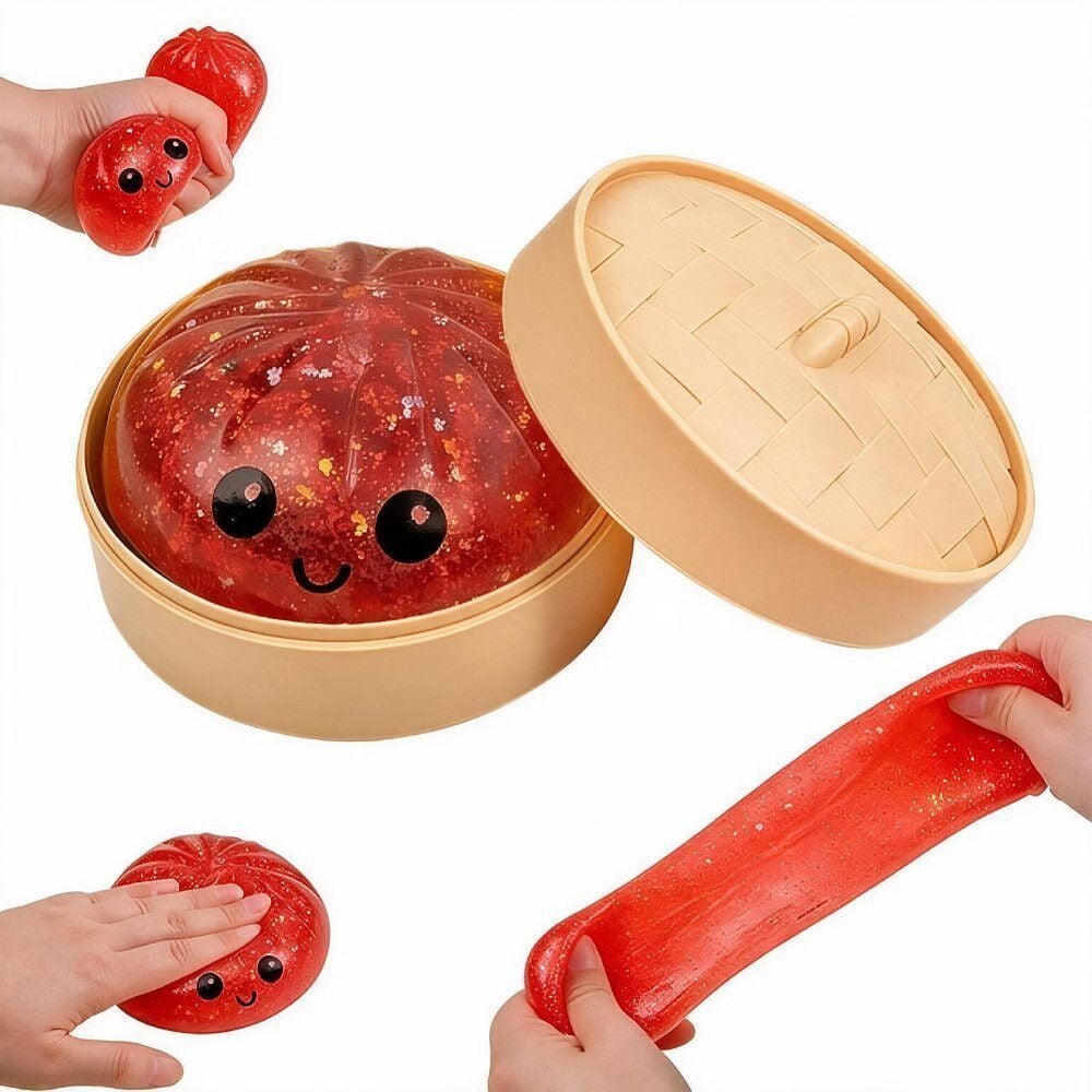 Boneco Squishy Dumplings Glitter Bbr - Sortido
