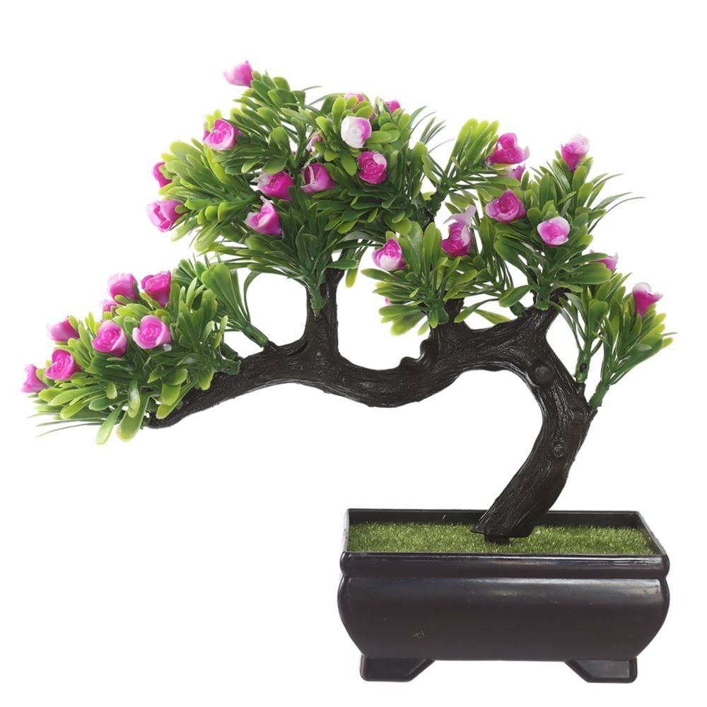 Bonsai Flor C/Pote X55 Florarte Beauty 20Cm - FLOR ROSA