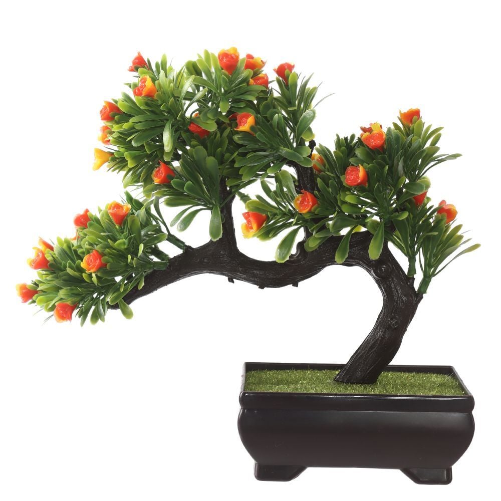 Bonsai Flor C/Pote X55 Florarte Laranja 20Cm - FLOR LARANJA