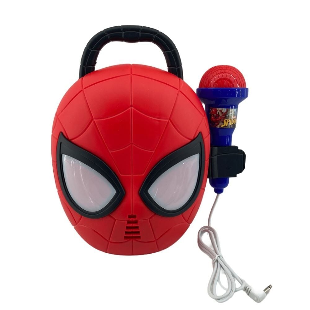 Boombox e Karaokê Rosto do Personagem Homem-Aranha Candide