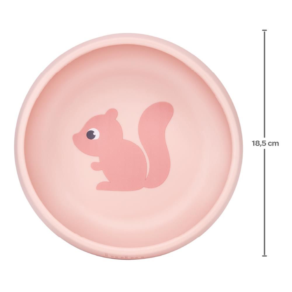 Bowl Em Silicone Com Ventosa Cloudy Buba +6M - ROSA CLARO