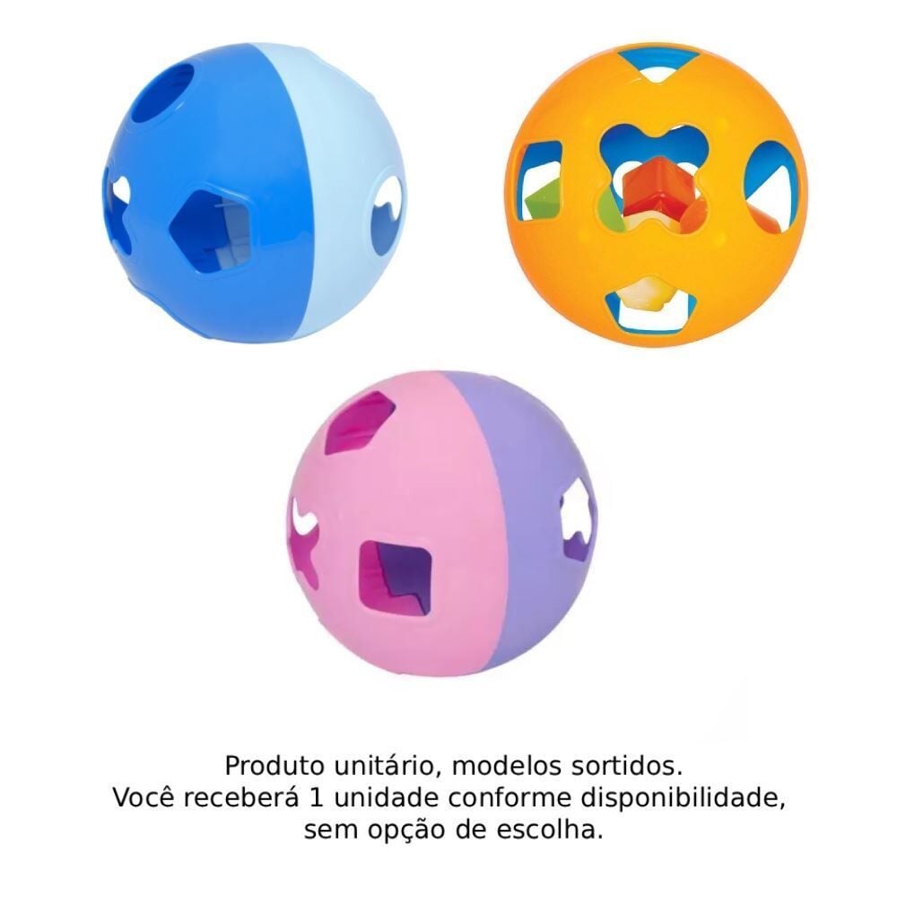 Brinquedo Bola Didática Mercotoys - Sortido